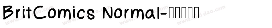 BritComics Normal字体转换